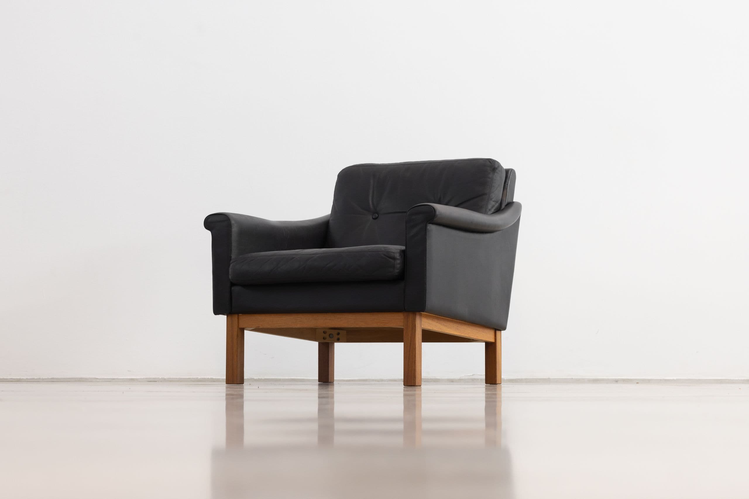 70's Asko Leather Armchair