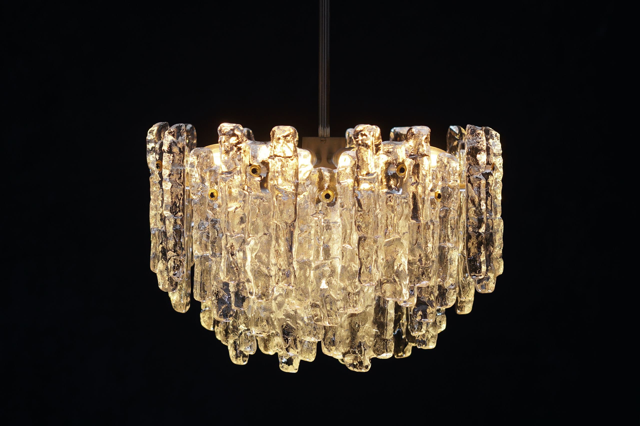 Mid-Century Murano Glass Chandelier by Kalmar